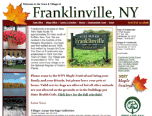 Tablet Screenshot of franklinvilleny.org